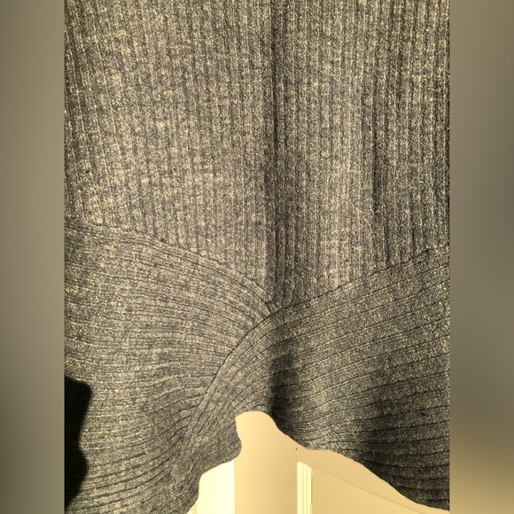 Gray Open-Front Women's Sweater - Picture 4 of 11